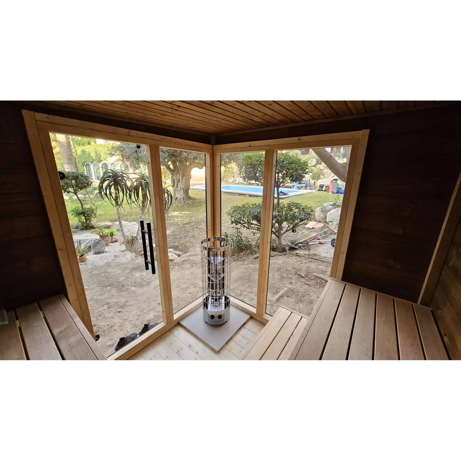 SAUNASNET® Outdoor Cabin Luxury Square Bucket Terra 02