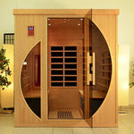SAUNASNET® Luxury Indoor Solid Wood Sauna Far Infrared 12