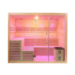 Hemlock / Red Cedar Indoor Therapy Wood Steam Sauna Rooms（Double Bench）