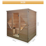 Luxury Traditional Wood Spa Dry Sauna Room
