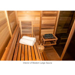 SAUNASNET® Modern Outdoor Box Sauna Square 04
