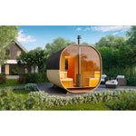 SAUNASNET 2-room Outdoor Barrel Sauna