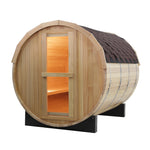 SAUNASNET Canadian Wood Outdoor Barrel Sauna Room