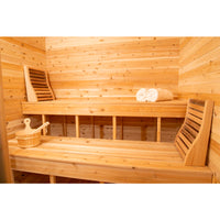 SAUNASNET® Traditional Outdoor Sauna Square 06