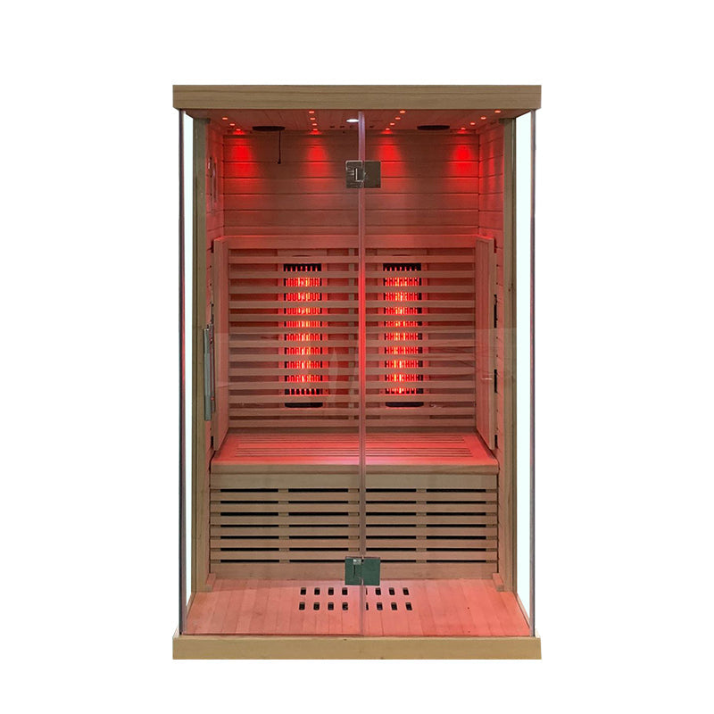 SAUNASNET® Indoor Low EMF Sauna with Front Glass Infrared 05