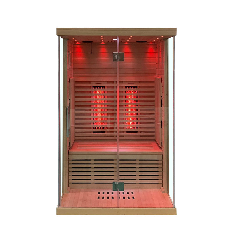 SAUNASNET® Indoor Low EMF Sauna with Front Glass Far Infrared 05