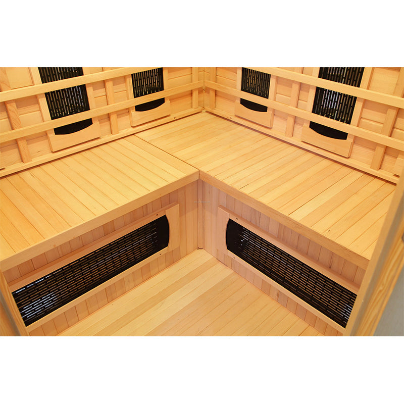 SAUNASNET Outdoor Wood Dry Infrared Sauna