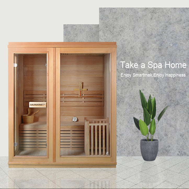 SAUNASNET Finland Traditional Home Wooden Sauna