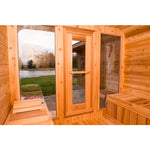 SAUNASNET Outdoor Square Wood Sauna Room