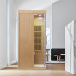 SAUNASNET Carbon Heaters Glass Door Infrared Sauna Room