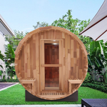 SAUNASNET Outdoor Barrel Far Infrared Sauna Room
