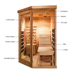 SAUNASNET Far Infrared Indoor Sauna Room with Recliner（Best Seller）