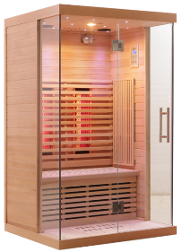 SAUNASNET® Indoor Low EMF Sauna with Front Glass Infrared 05