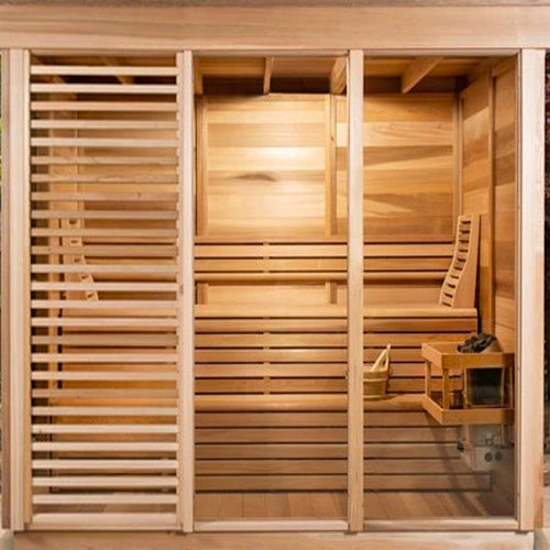 SAUNASNET® Modern Outdoor Box Sauna Square 04