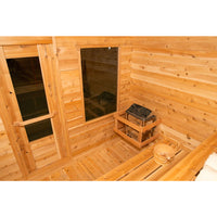 SAUNASNET® Traditional Outdoor Sauna Square 06