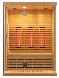 SAUNASNET® Indoor Low EMF Sauna with Front Glass Infrared 05