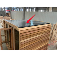 SAUNASNET® Premium Outdoor Cube Sauna Cabin with Glass Front, Energy Efficient Design for Relaxation & Detox Square 05