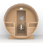 SAUNASNET Outdoor Barrel Sauna With Glass Window