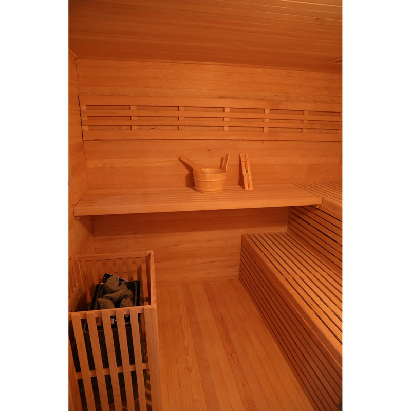 SAUNASNET Outdoor Wood Steam Sauna（5-6 Person）