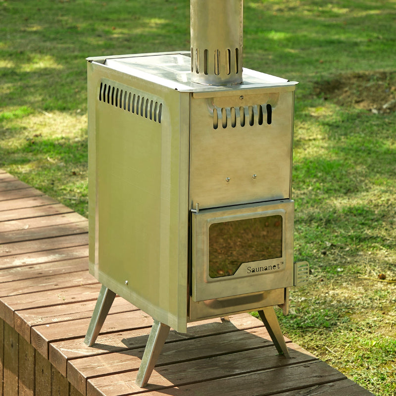 SAUNASNET New Portable Outdoor Tent Sauna With Wood Burning Stove