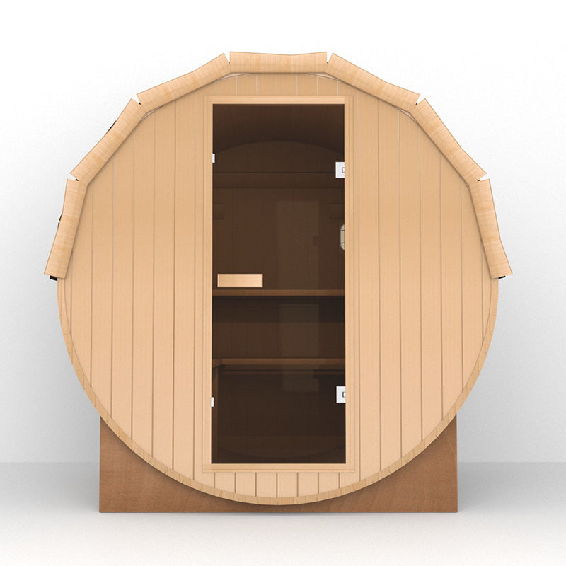 SAUNASNET Outdoor Fashion Barrel Sauna（3-4 Person）