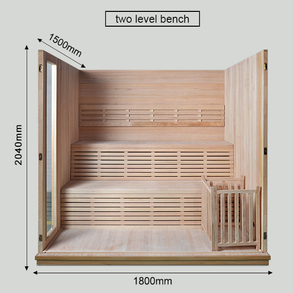 SAUNASNET Finland Traditional Home Wooden Sauna