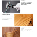 SAUNASNET Canadian Wood Outdoor Barrel Sauna Room