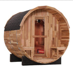 SAUNASNET Outdoor Barrel Far Infrared Sauna Room