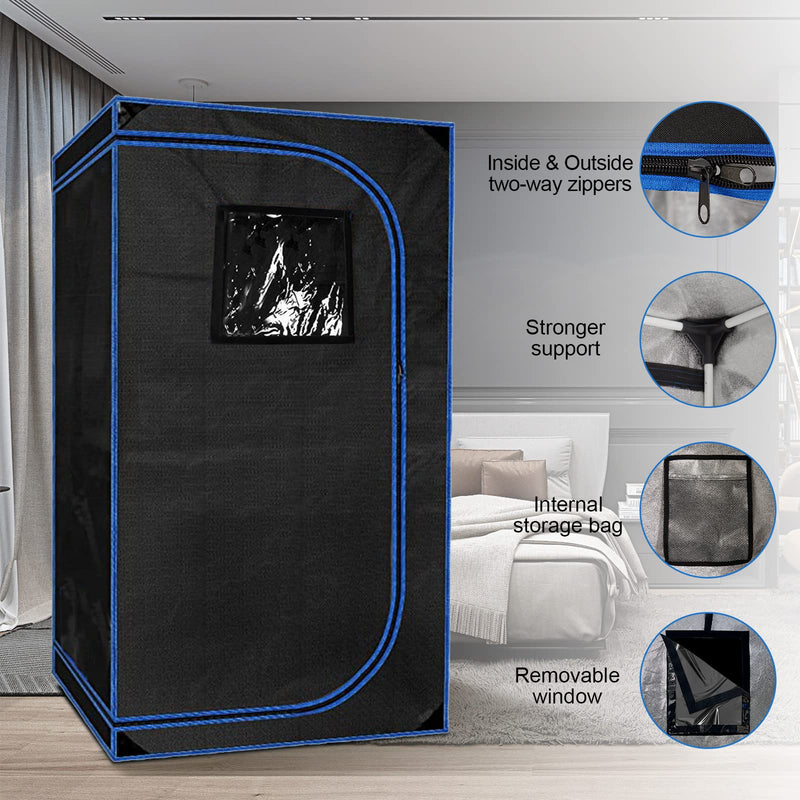 One Person Full-size Portable Infrared Sauna Home Spa