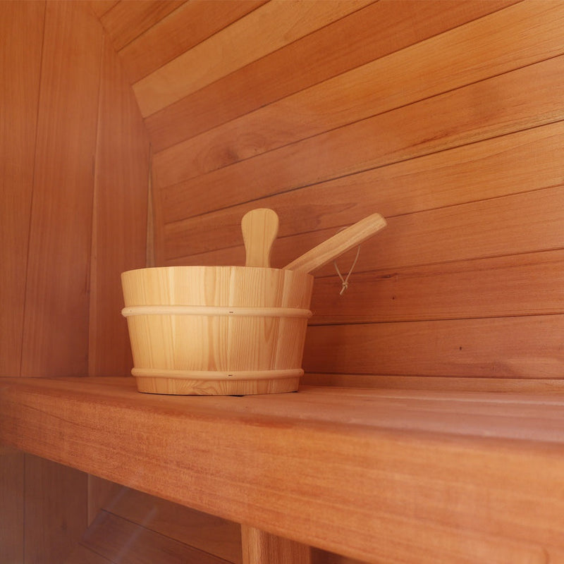 SAUNASNET Outdoor Barrel Sauna Kit Basic Style
