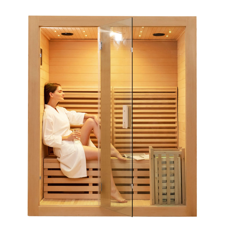 SAUNASNET® Canadian Indoor Ozone Saunas And Steam Room For SPA Center Glass 08