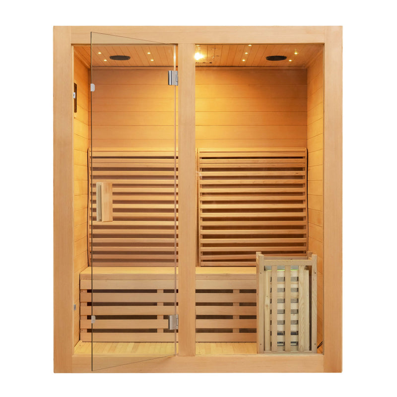 Canadian Hemlock Ozone Saunas Outdoor Sauna And Steam Room For SPA Center