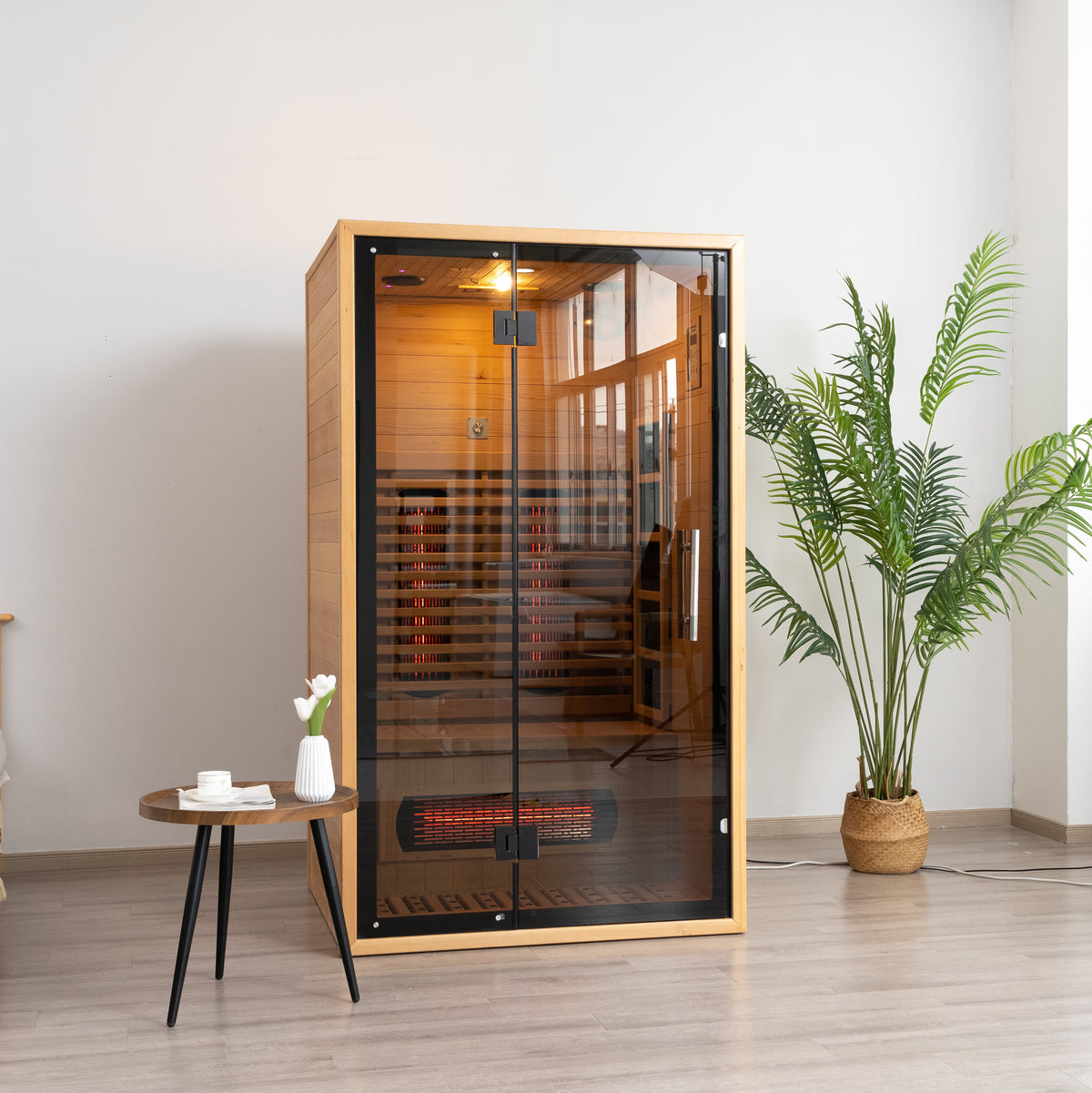 SAUNASNET® Luxury Ozone Indoor Dry Sauna with Wifi Infrared 03（US Stock – Ships in 10–15 Days）