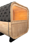 SAUNASNET® 2-room Outdoor Garden Sauna Barrel 01