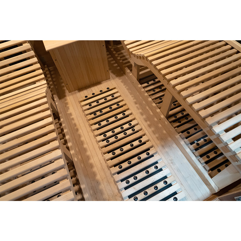 SAUNASNET® Indoor Two-Person Infrared Sauna Digital Control with Wifi Infrared 01 （US Stock – Ships in 10–15 Days）