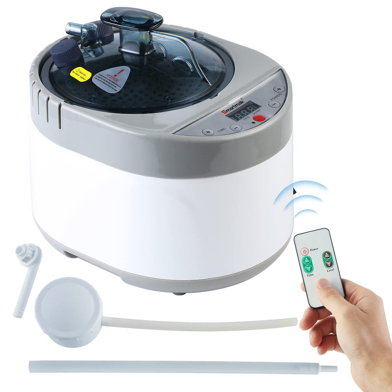 Portable Sauna Steamer 4L Upgrated with Remote Control 110V US Plug Grey