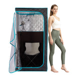 SAUNASNET Portable Whole Front Clear Window Full Size Infrared Sauna