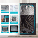 SAUNASNET Portable Whole Front Clear Window Full Size Infrared Sauna