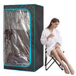 SAUNASNET Portable Whole Front Clear Window Full Size Infrared Sauna