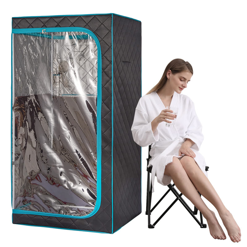 SAUNASNET Portable Whole Front Clear Window Full Size Infrared Sauna