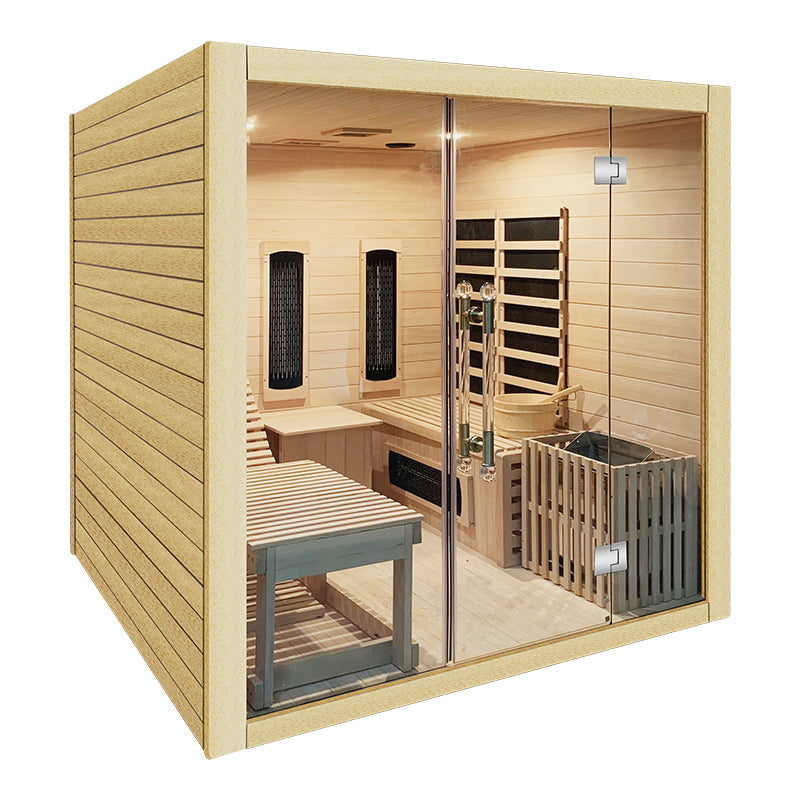 SAUNASNET® Indoor Steam and Infrared Sauna Hybrid Sauna 01