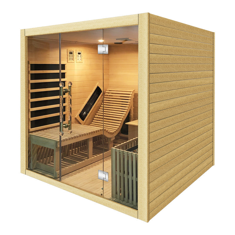SAUNASNET® Indoor Steam and Infrared Sauna Hybrid Sauna 01