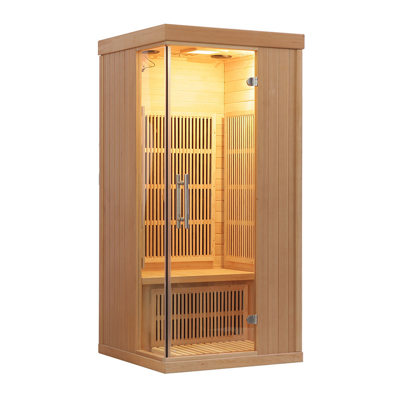 SAUNASNET® Indoor Carbon Heaters Glass Door Sauna Room Far Infrared 09
