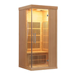 SAUNASNET Carbon Heaters Glass Door Infrared Sauna Room