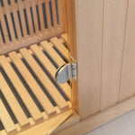 SAUNASNET Carbon Heaters Glass Door Infrared Sauna Room