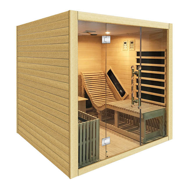 SAUNASNET® Indoor Steam and Infrared Sauna Hybrid Sauna 01