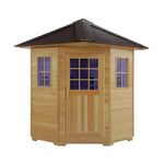 SAUNASNET Outdoor Wood Dry Infrared Sauna
