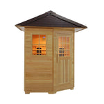 SAUNASNET Outdoor Wood Dry Infrared Sauna