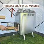 SAUNASNET New Portable Outdoor Tent Sauna With Wood Burning Stove