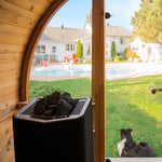 SAUNASNET Outdoor Fashion Barrel Sauna（3-4 Person）